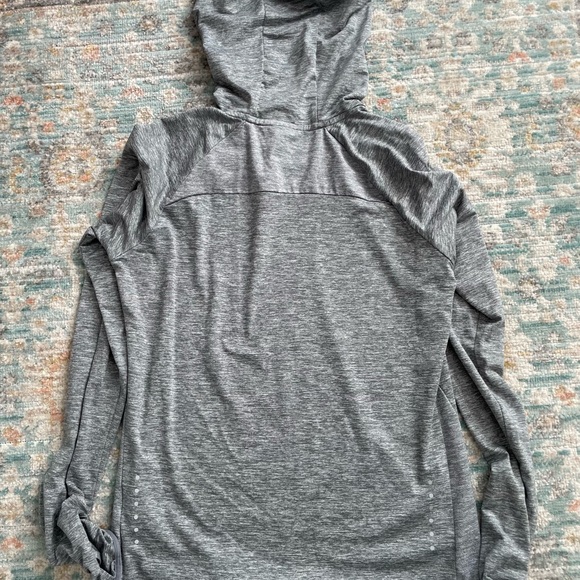 Nike Running Women's Gray Element Dri-Fit Hooded Pullover Shirt Size M - Picture 4 of 6